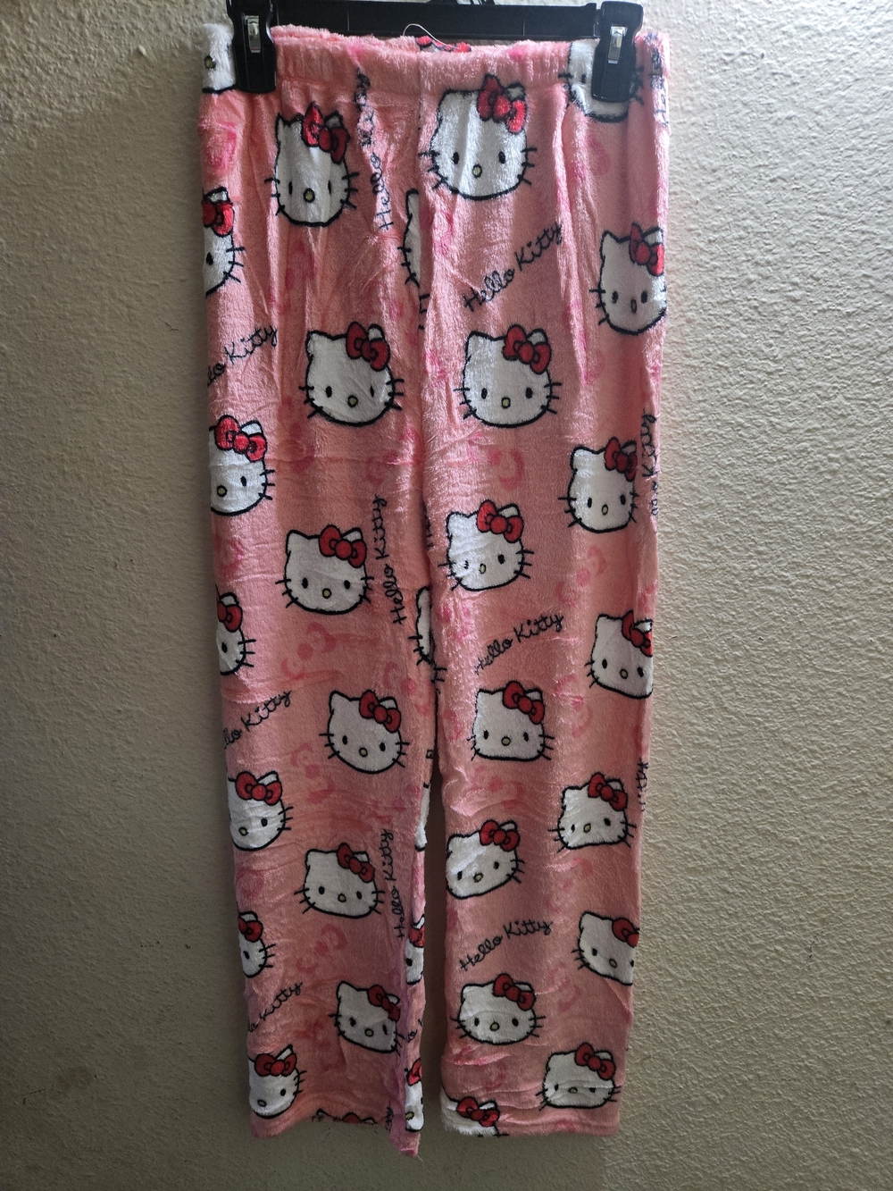 Hello Kitty Kids Pink Plush Pajama Pants